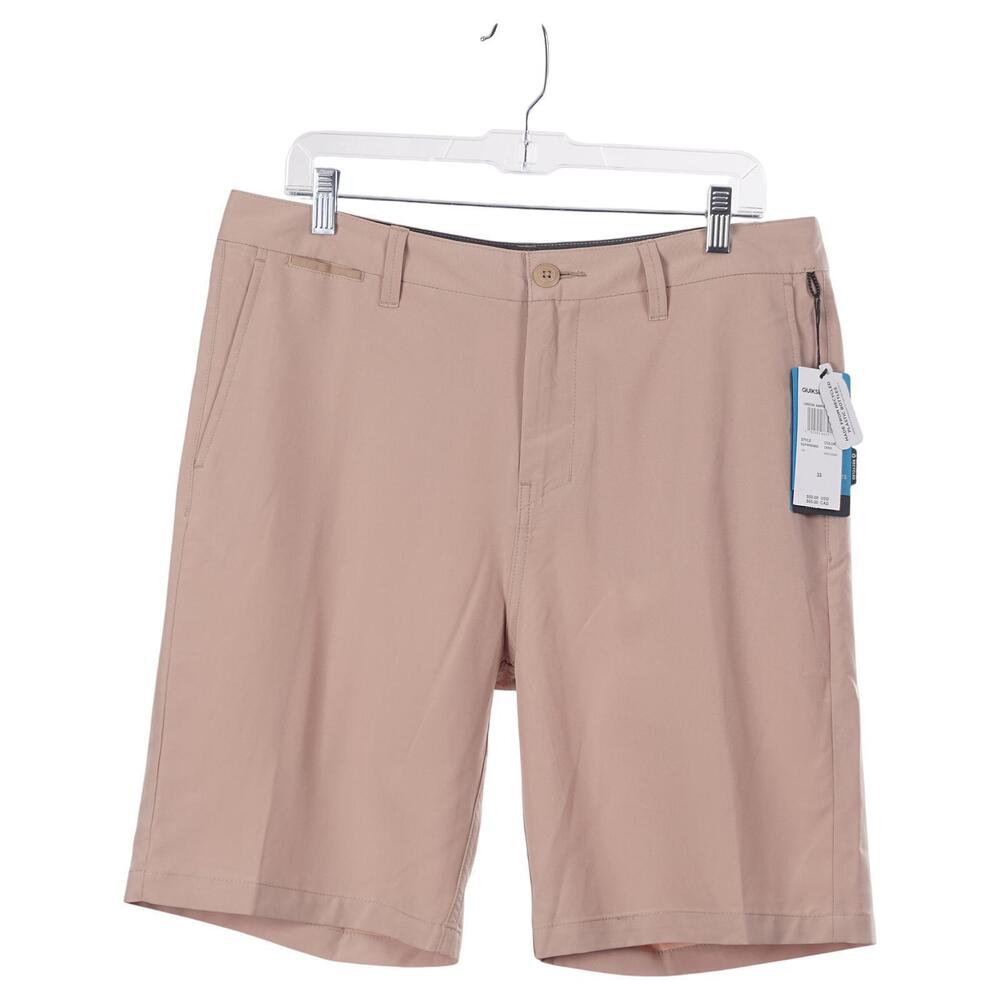 NWT QUIKSILVER Union Amphibian Shorts 33 Khaki Beige Quick Dry DryFlight